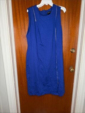 ashley stewart royal blue dress | Dresses | Ashley Stewart Size 2 Sleeveless This ribbed